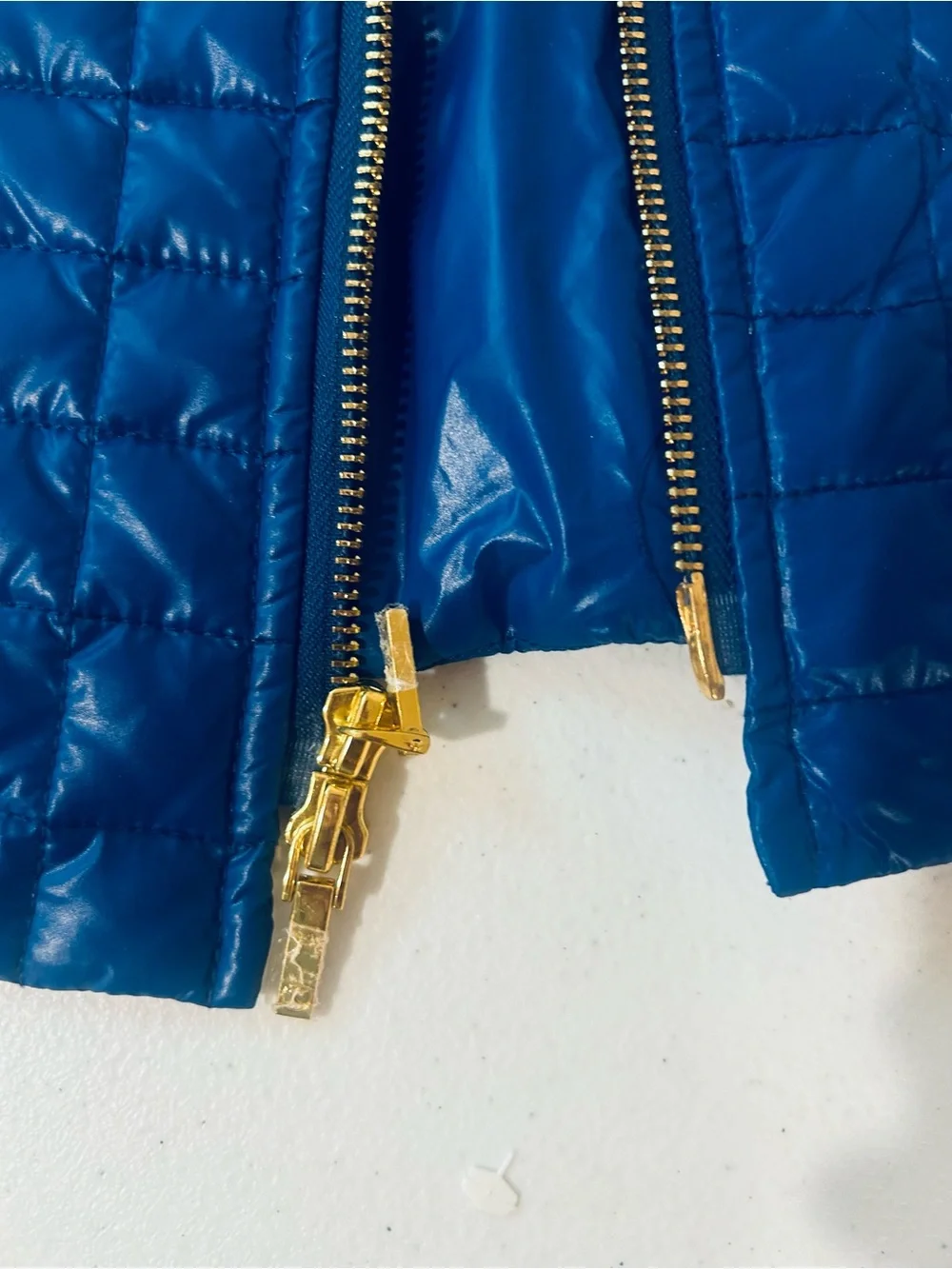 Tory Burch Girls' Quilted Royal Blue Puffer Vest